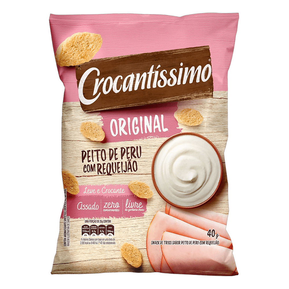 Crocantíssimo Peito de Peru com Requeijão 40g